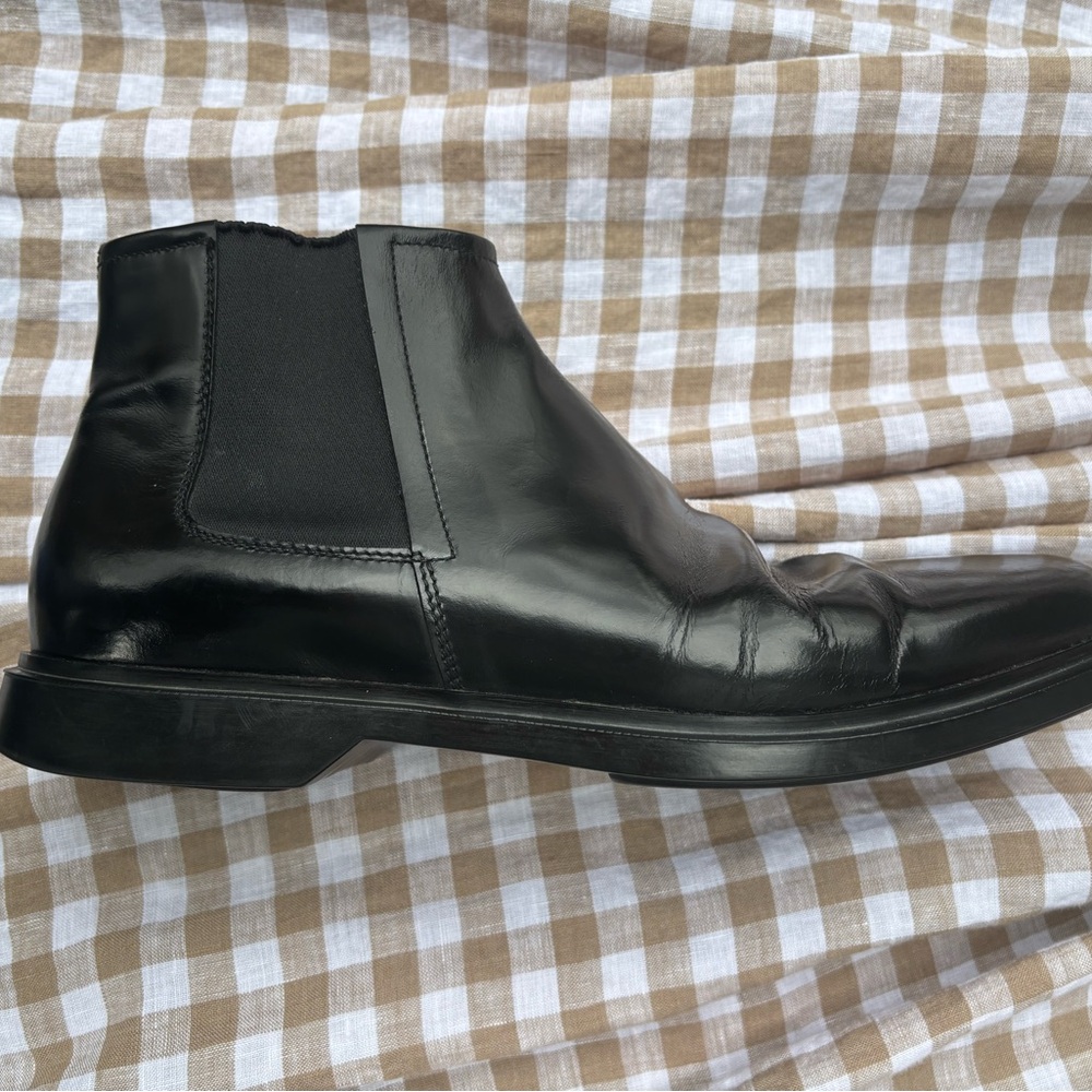 PRADA Men’s Chelsea Leather Boots Men’s 10 - Picture 3 of 15